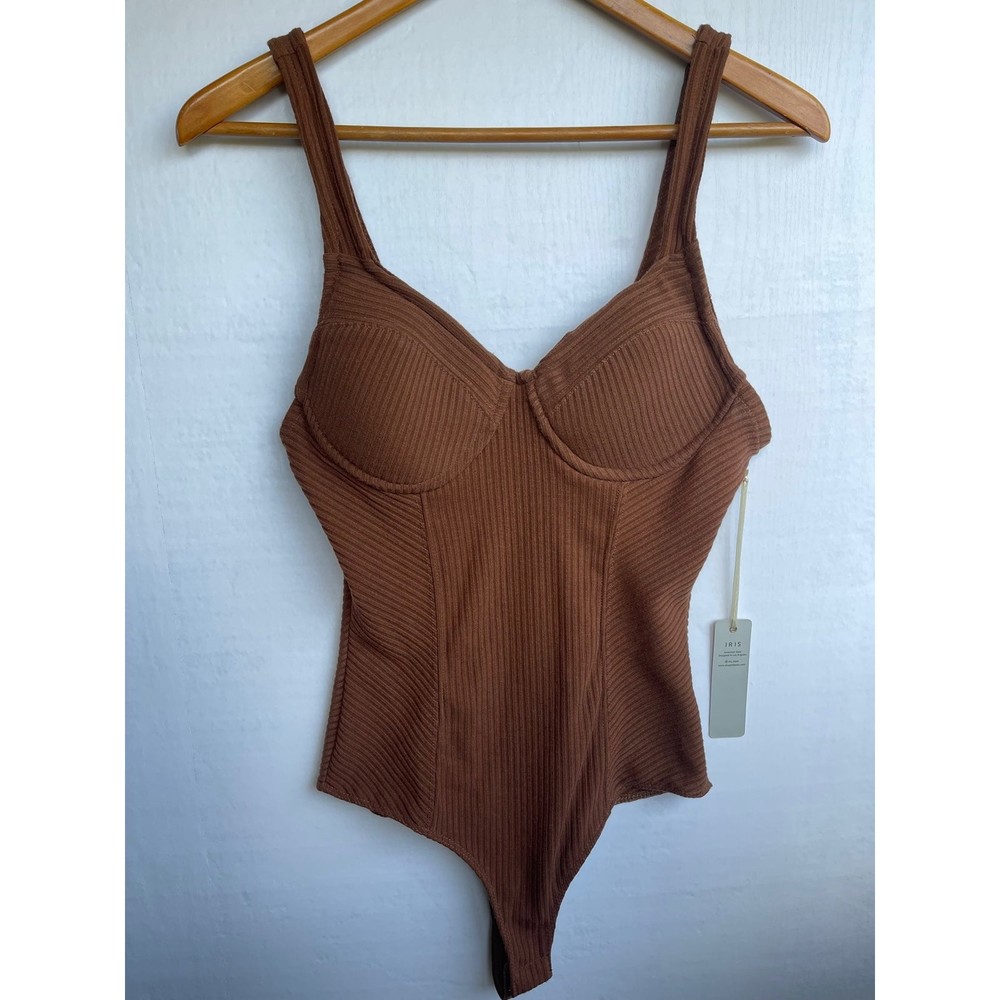 Chocolate Brown Bodysuit NWT Size Large